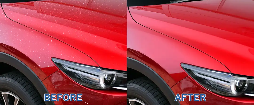 ペンキミスト除去のビフォーアフター