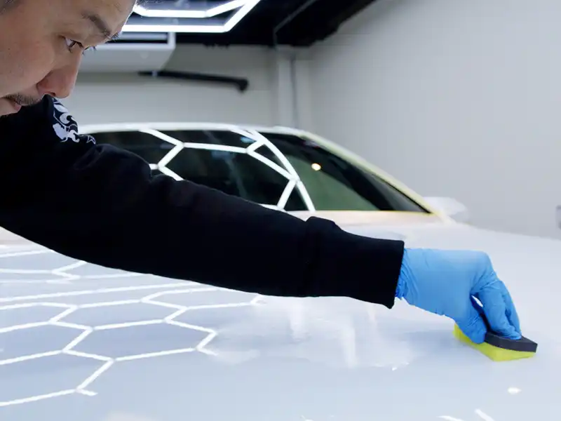 ペンキミスト除去の様子